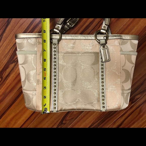 NWOT Gorgeous Coach Handbag Gold/Brass (Nordstrom) - Picture 7 of 8